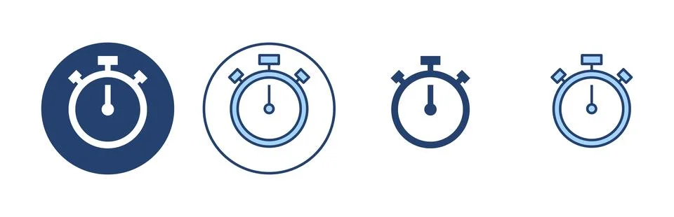 Stopwatch icon vector. Timer sign and symbol. Countdown icon. Period of time イラスト素材