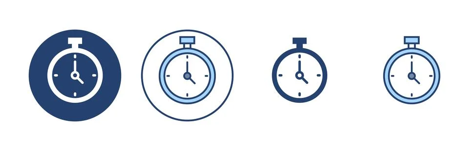Stopwatch icon vector. Timer sign and symbol. Countdown icon. Period of time Stock-Illustration