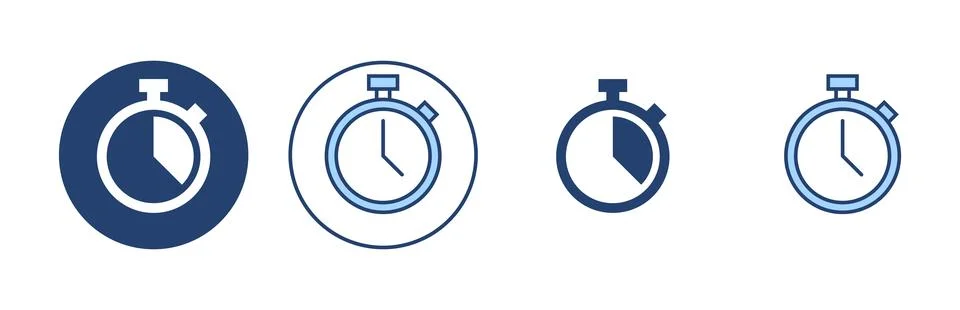 Stopwatch icon vector. Timer sign and symbol. Countdown icon. Period of time イラスト素材