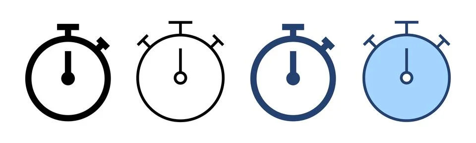Stopwatch icon vector. Timer sign and symbol. Countdown icon. Period of time Illustrazione stock