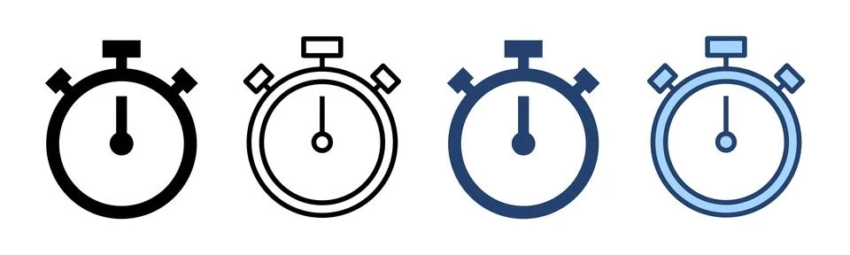 Stopwatch icon vector. Timer sign and symbol. Countdown icon. Period of time Stock-Illustration