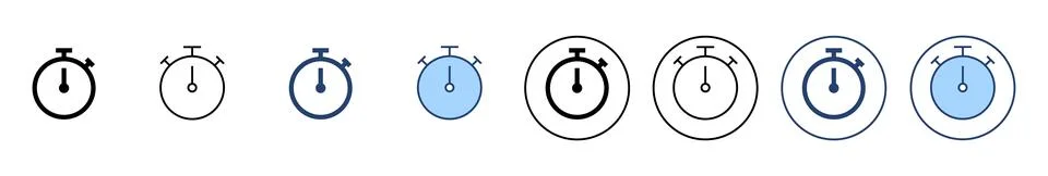 Stopwatch icon vector. Timer sign and symbol. Countdown icon. Period of time Stock-Illustration