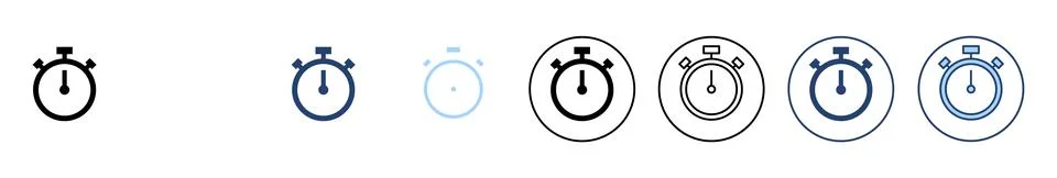 Stopwatch icon vector. Timer sign and symbol. Countdown icon. Period of time 스톡 일러스트