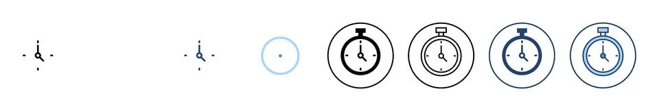 Stopwatch icon vector. Timer sign and symbol. Countdown icon. Period of time Illustrazione stock
