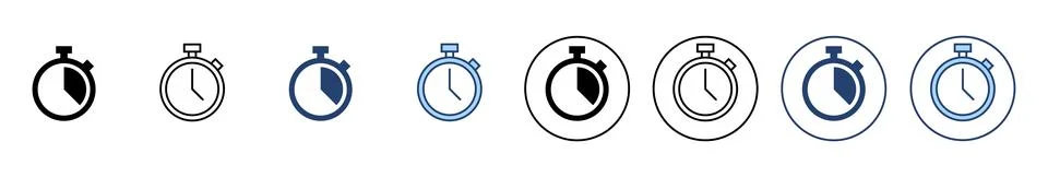 Stopwatch icon vector. Timer sign and symbol. Countdown icon. Period of time イラスト素材