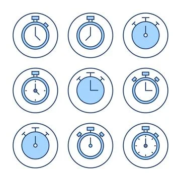 Stopwatch icon vector. Timer sign and symbol. Countdown icon. Period of time イラスト素材