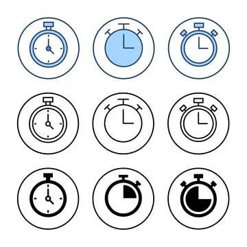 Stopwatch icon vector. Timer sign and symbol. Countdown icon. Period of time イラスト素材