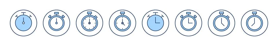 Stopwatch icon vector. Timer sign and symbol. Countdown icon. Period of time Stock-Illustration