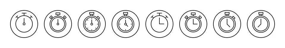 Stopwatch icon vector. Timer sign and symbol. Countdown icon. Period of time イラスト素材