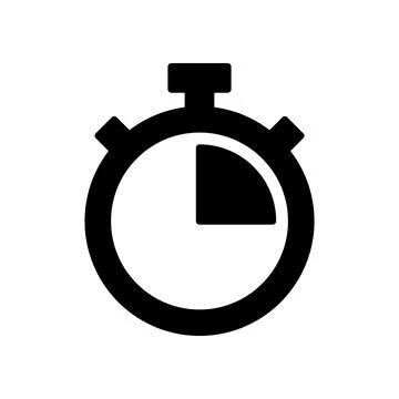 Stopwatch icon vector. Timer sign and symbol. Countdown icon. Period of time Stock Illustration