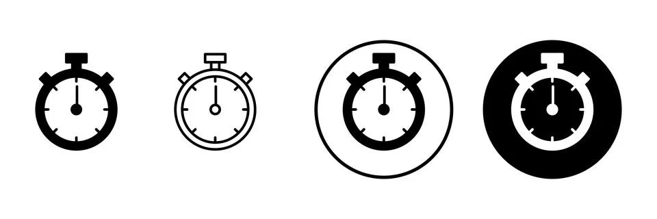 Stopwatch icon vector. Timer sign and symbol. Countdown icon. Period of time Stock-Illustration