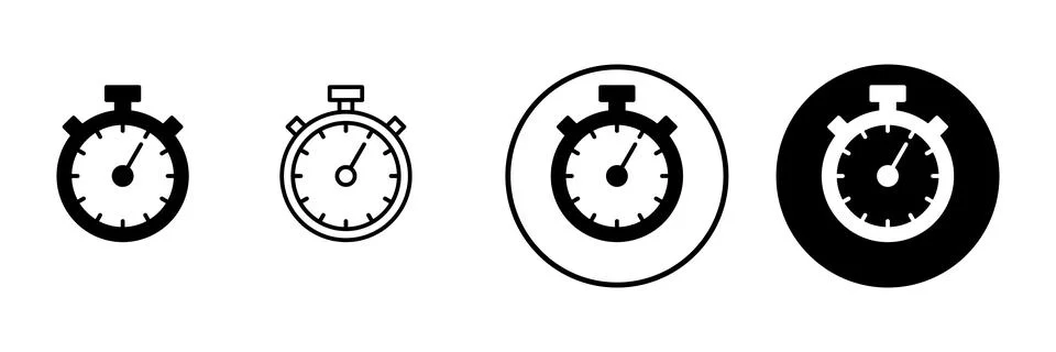 Stopwatch icon vector. Timer sign and symbol. Countdown icon. Period of time Stock-Illustration