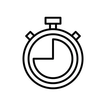 Stopwatch icon vector. Timer sign and symbol. Countdown icon. Period of time 스톡 일러스트