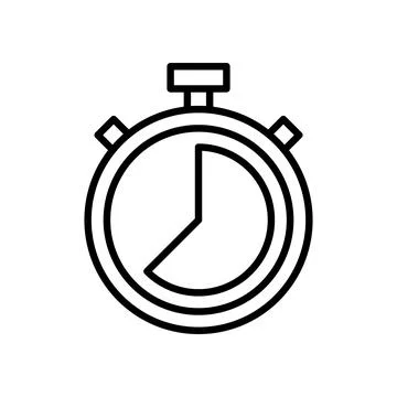 Stopwatch icon vector. Timer sign and symbol. Countdown icon. Period of time Stock-Illustration