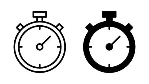 Stopwatch icon vector. Timer sign and symbol. Countdown icon. Period of time イラスト素材