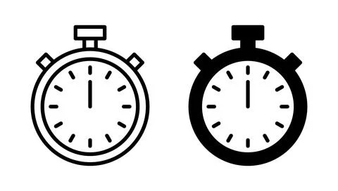 Stopwatch icon vector. Timer sign and symbol. Countdown icon. Period of time Illustrazione stock
