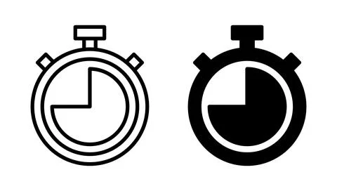 Stopwatch icon vector. Timer sign and symbol. Countdown icon. Period of time Stock-Illustration