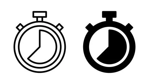 Stopwatch icon vector. Timer sign and symbol. Countdown icon. Period of time Stock-Illustration