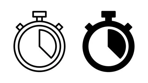 Stopwatch icon vector. Timer sign and symbol. Countdown icon. Period of time 스톡 일러스트