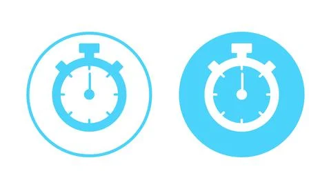 Stopwatch icon vector. Timer sign and symbol. Countdown icon. Period of time Stock Illustration