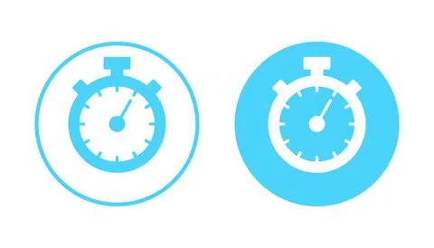 Stopwatch icon vector. Timer sign and symbol. Countdown icon. Period of time Stock Illustration