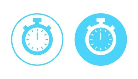 Stopwatch icon vector. Timer sign and symbol. Countdown icon. Period of time Illustrazione stock