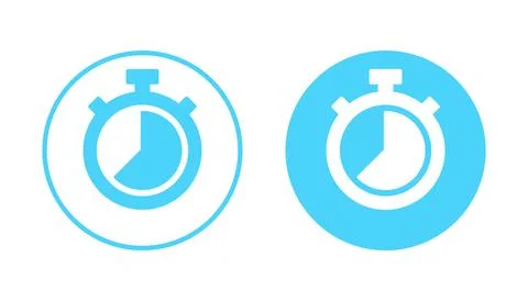 Stopwatch icon vector. Timer sign and symbol. Countdown icon. Period of time Illustrazione stock