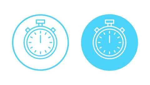 Stopwatch icon vector. Timer sign and symbol. Countdown icon. Period of time Stock Illustration