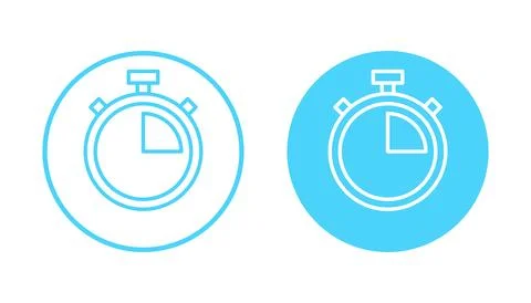 Stopwatch icon vector. Timer sign and symbol. Countdown icon. Period of time Illustrazione stock