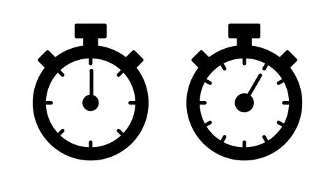 Stopwatch icon vector. Timer sign and symbol. Countdown icon. Period of time Stock Illustration