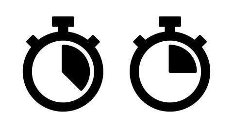 Stopwatch icon vector. Timer sign and symbol. Countdown icon. Period of time Illustrazione stock