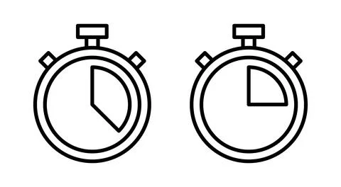 Stopwatch icon vector. Timer sign and symbol. Countdown icon. Period of time Illustrazione stock