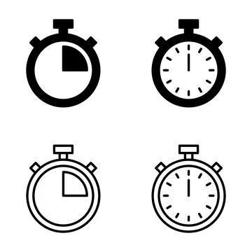 Stopwatch icon vector. Timer sign and symbol. Countdown icon. Period of time Stock-Illustration