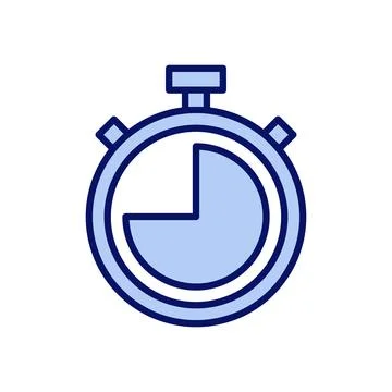 Stopwatch icon vector. Timer sign and symbol. Countdown icon. Period of time Stock Illustration