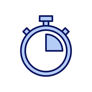 Stopwatch icon vector. Timer sign and symbol. Countdown icon. Period of time イラスト素材