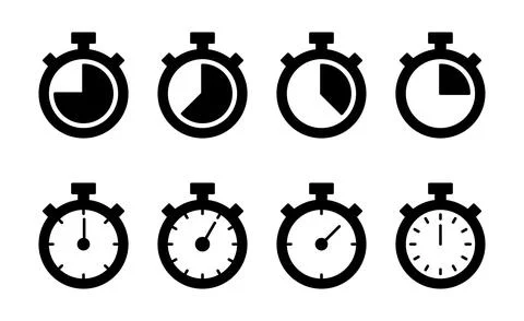 Stopwatch icon vector. Timer sign and symbol. Countdown icon. Period of time 스톡 일러스트