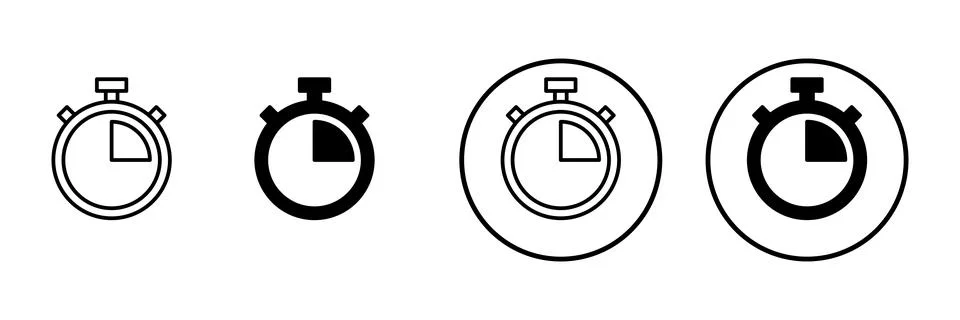 Stopwatch icon vector. Timer sign and symbol. Countdown icon. Period of time イラスト素材