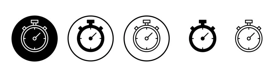 Stopwatch icon vector. Timer sign and symbol. Countdown icon. Period of time イラスト素材