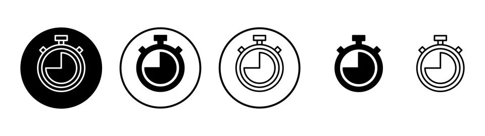 Stopwatch icon vector. Timer sign and symbol. Countdown icon. Period of time イラスト素材