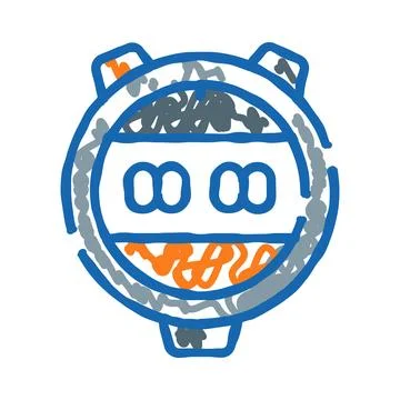 Stopwatch icon visualizing time, speed, deadline and sports 스톡 일러스트