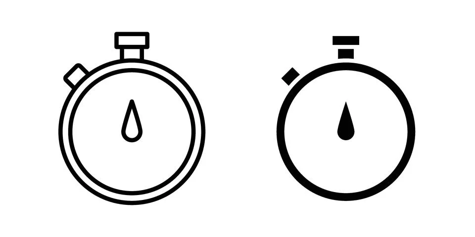 Stopwatch icon for web projects 스톡 일러스트