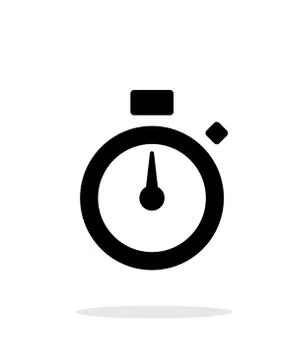 Stopwatch icon on white background. Stock Illustration