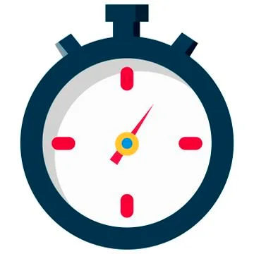 Stopwatch icon on a white background. Vector illustration Stock Illustration