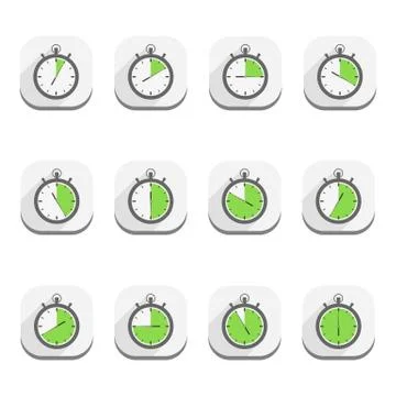 Stopwatch icons Stock Illustration