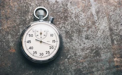 Stopwatch, including copy space Stock Photos