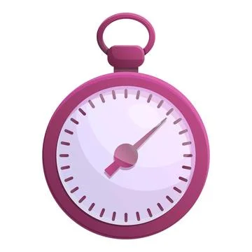 Stopwatch interval icon cartoon vector. Timer clock Illustrazione stock