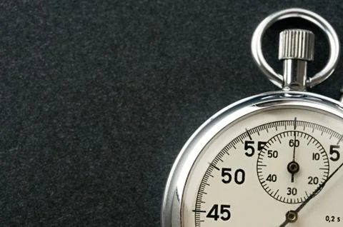 Stopwatch isolated on dark 스톡 사진