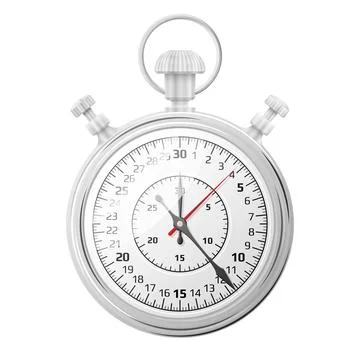 Stopwatch isolated on white background Stock Illustration