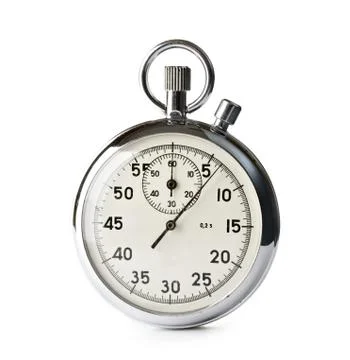 Stopwatch isolated on the white background Foto stock