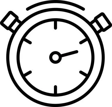 Stopwatch  Line Icon Design Stock Illustration